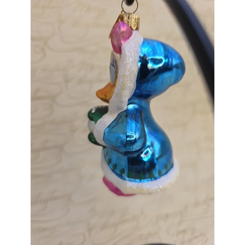 Christopher Radko Disney Jewel Daisy Snowball Daisy Duck Ornament 2000 VTG